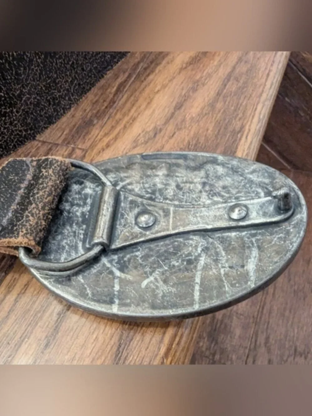 Vintage Leather Belt Made In Canada Size large New! Y2K Grunge Seven7